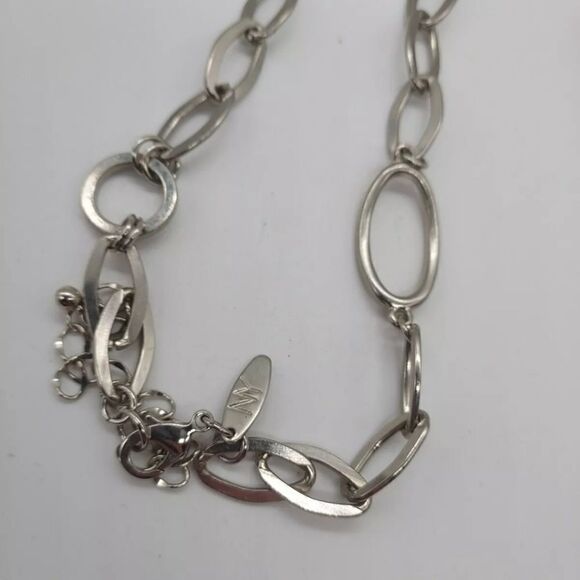 Vintage NY Brand Oval Link Necklace 34" Long - Picture 5 of 6